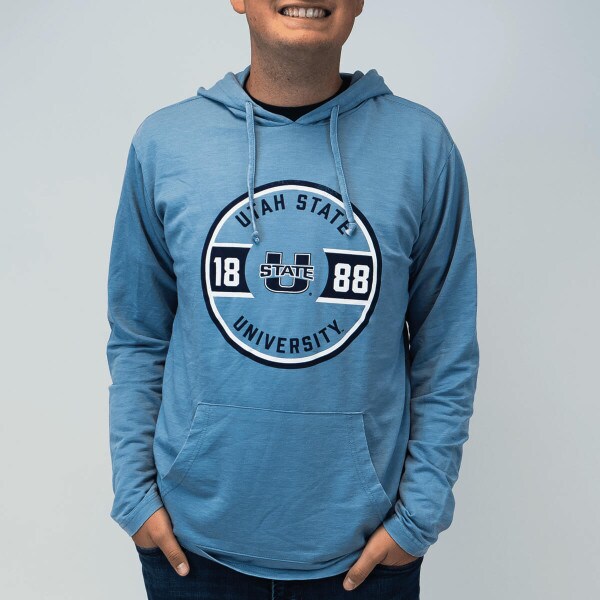 utah state university hooded tee